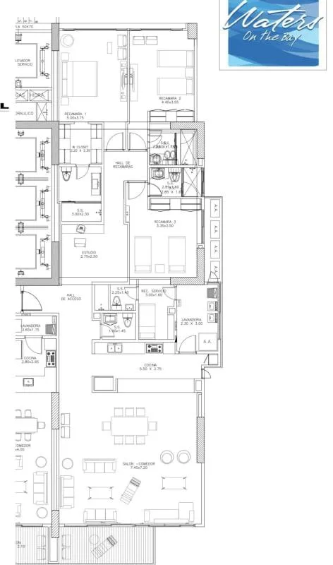Waters 3 habitaciones en alquiler — 5