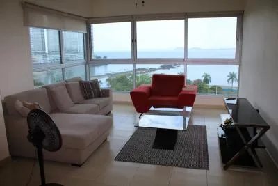 Apartment for rent on balboa avenue, panama. apartment for rent on the cinta costera, 2 bedrooms.