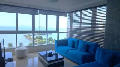 Apartamento amoblado de 2 recámaras y 2 baños en villa del mar, avenida balboa, con vista al mar y