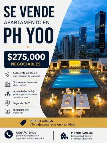 Apartamento 1 quarto no Yoo, Avenida Balboa, Panamá — 2