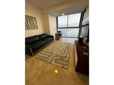 Apartamento de luxo mobiliado em yoo panamá, avenida balboa, com 165 m², 2 quartos, 2 banheiros e 