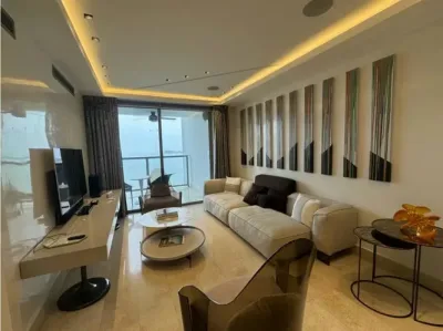 Apartamento mobiliado de 2 quartos e 2 banheiros no yoo panamá, avenida balboa. possui 172 m², aca