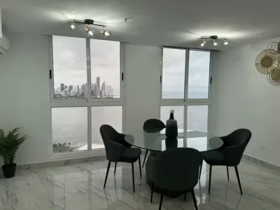 Apartamento mobiliado no the sands, avenida balboa, com 1 quarto, 2 banheiros e 1 vaga de estacionam