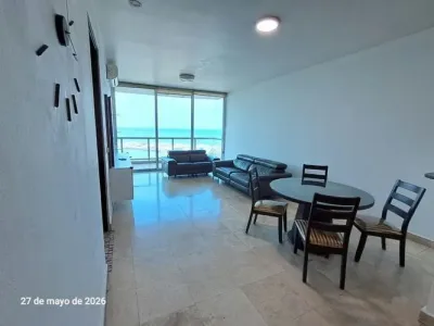 Apartamento mobiliado no sky residences, avenida balboa, com 2 quartos, 2.5 banheiros, varanda com v