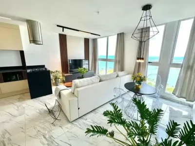 Apartamento mobiliado de 1 quarto no the sands, avenida balboa, com vista para o mar e para o casco 