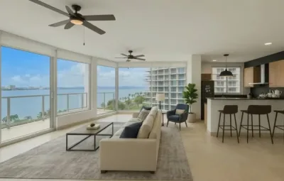 Apartamento amoblado de lujo en avenida balboa con 3 recámaras, 2.5 baños y balcón con vista al m