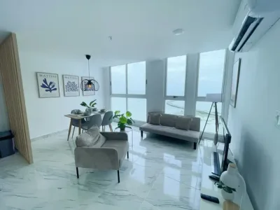 Apartamento moderno de 1 recámara en the sands, avenida balboa, con vista al mar y excelentes ameni