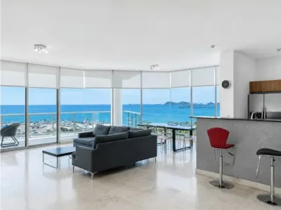 Apartamento de 193 m² en sky residences, avenida balboa, con 3 recámaras, 2.5 baños, balcón con 