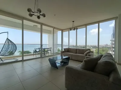 Apartamento amoblado de 170 m² en avenida balboa, con 2 recámaras, 2 baños, cocina equipada y 2 e