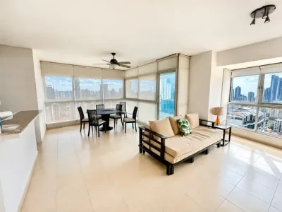 Apartamento de 1 recámara y 1 baño en grand bay tower, avenida balboa. piso alto con vistas panor�