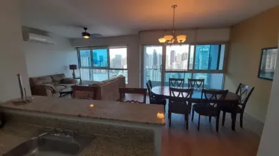 Apartamento amoblado de 1 recámara y 1.5 baños en grandbay, avenida balboa. cuenta con balcón, vi