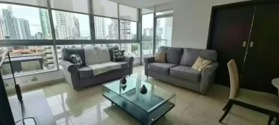 Möblierte wohnung mit 108 m² im ph villa del mar, avenida balboa. sie verfügt über 2 schlafzimme