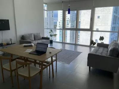 Apartamento mobiliado de 64 m² em costa del este, com 1 quarto e 1 banheiro. inclui eletrodoméstic