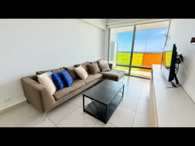 Appartement meublé de 2 chambres et 2 salles de bains sur l'avenida balboa, avec vue sur la mer et 