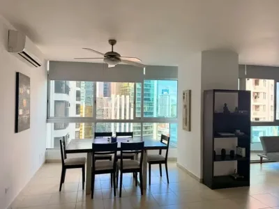 Apartamento de 1 recámara y 1 baño en bayfront tower, avenida balboa. cuenta con 90 m², vista latera