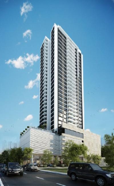 Building with 30 floors and 4 apartments per floor, all apartments with terrace and panoramic view. 