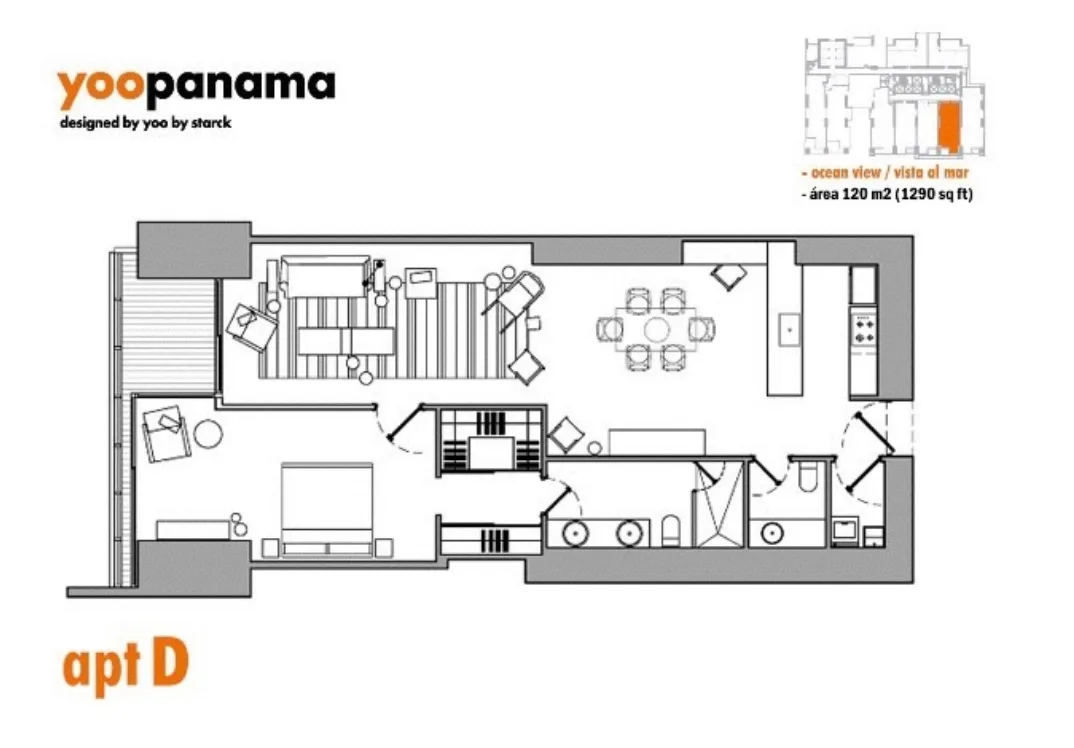 En venta espectacular apartamento en yoo arts - vista al mar - piso alto — 5