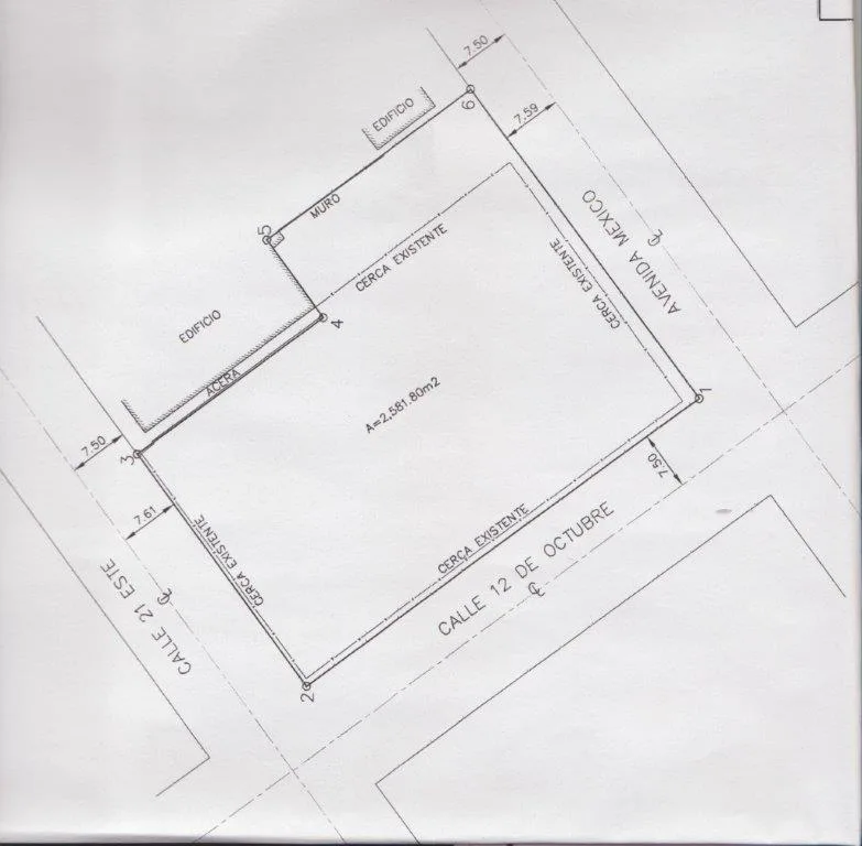 Se vende estratÃ©gico lote avenida mÃ©xico calle 12 de oct.  2.582mts2 cp152974 — 5